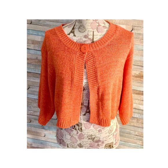 NWT August Silk Coral Shrug Dress Sweater SZ XL - Picture 2 of 6